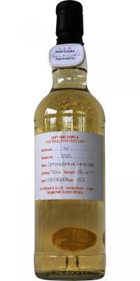 Springbank 2008 Duty Paid Sample For Trade Purposes Only Refill Ex-Bourbon Hogshead Rotation 255 58.4% 700ml