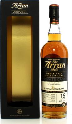 Arran 2001 Private Cask Palo Cortado Finish 2001/687 Bodegas Tradicion 48.8% 700ml