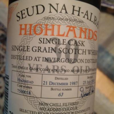 Invergordon 1987 MBl #7500018 Hofer 46% 700ml