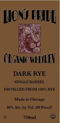 Lion's Pride Dark Rye Single Barrel Charred New American Oak Barrel 40% 750ml