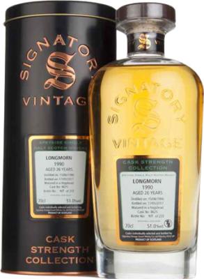 Longmorn 1990 SV Cask Strength Collection #8625 51% 700ml