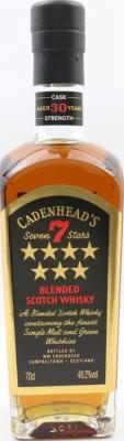 Cadenhead's 30yo 7 Stars Limited Edition Oloroso Sherry Wood Matured 48.2% 700ml