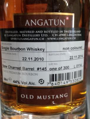 Old Mustang 2010 New Charred Oak Cask L 0114-145 44% 700ml