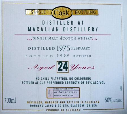 Macallan 1975 DL The Old Malt Cask 50% 700ml