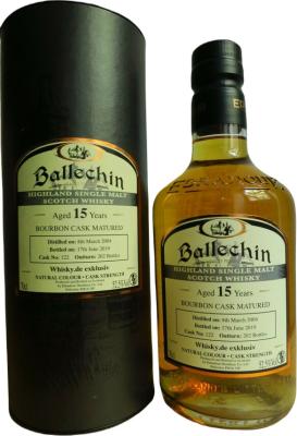 Ballechin 2004 Bourbon Cask Matured #122 Whisky.de exklusiv 52.5% 700ml