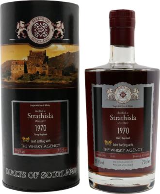 Strathisla 1970 MoS Joint bottling with TWA Sherry Hogshead 59.6% 700ml