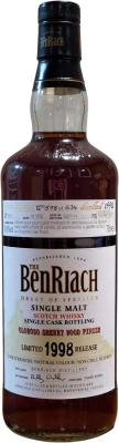 BenRiach 1998 Oloroso Sherry Butt Finish #3621 54.8% 700ml