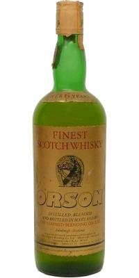 Orson 6yo Finest Scotch Whisky C.R.A.I. Milano Italy 40% 750ml