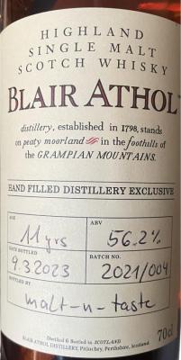 Blair Athol 11yo Hand Filled Distillery Exclusive Red Wine 56.2% 700ml