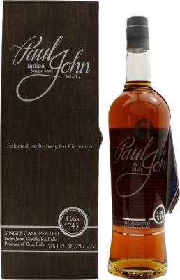 Paul John Single Cask Peated #745 Germany Exclusive 58.2% 700ml