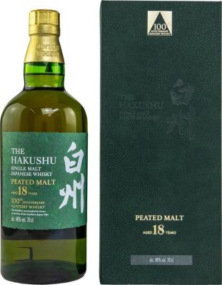 Hakushu 18yo Peated Malt Suntory 100th Anniversary 48% 700ml