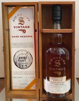 Glen Grant 1977 SV Oak #19012 54% 750ml