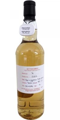 Springbank 2004 Duty Paid Sample For Trade Purposes Only Refill Bourbon Hogshead Rotation 589 51% 700ml