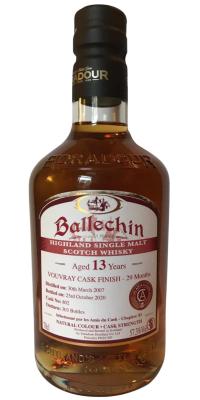 Ballechin 2007 Vouvray Cask Finish Vouvray Finish for 29 Months Les Amis du Cask specially 57.3% 700ml
