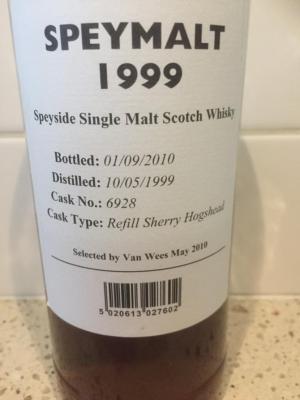 Macallan 1999 GM Speymalt Refill Sherry Hogshead 6928 46% 700ml