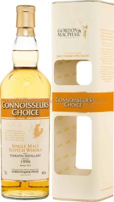 Tomatin 1996 GM Connoisseurs Choice 1st Fill Bourbon Barrels 46% 700ml