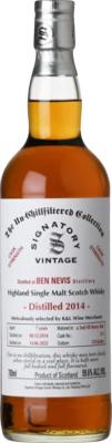 Ben Nevis 2014 SV The Un-Chillfiltered Collection Cask Strength 2nd Fill Sherry Butt K&L Wine Merchants 59.6% 700ml