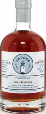 Smogen 2014 Privatbuteljerad Sherry P109 Gunnar 58% 500ml