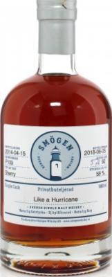 Smogen 2014 Privatbuteljerad Sherry P109 Gunnar 58% 500ml