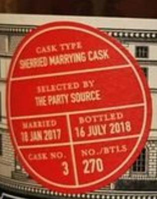 Great King Street Artist's Blend Sherried marrying cask #3 The Party Source 49% 750ml