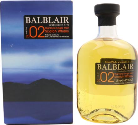 Balblair 2002 1st Release 46% 1000ml