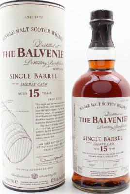 Balvenie 15yo Single Barrel Sherry Cask #9087 47.8% 700ml