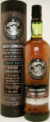 Loch Lomond 2005 Single Cask Limited Edition 13yo 1st Fill Oloroso Hogshead 15/620-11 Best Taste Trading Switzerland 53.5% 700ml