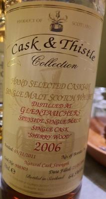 Glentauchers 2006 H&I Cask & Thistle Collection Sherry Wood 900303 Thomas Wine Co. Ltd Taiwan 64.5% 700ml