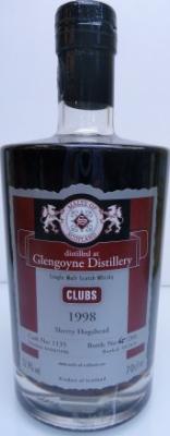 Glengoyne 1998 MoS Clubs Sherry Hogshead #1135 52.9% 700ml