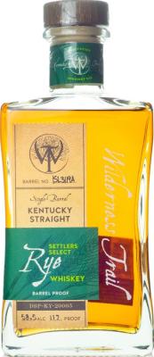 Wilderness Trail Settlers Select Rye Whisky Single Barrel 56% 750ml