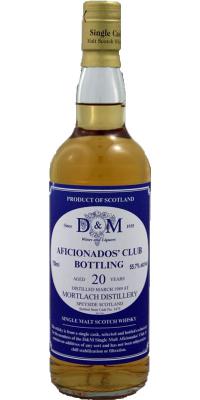 Mortlach 1989 D&M Aficionados Club #1475 55.7% 750ml