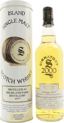 Highland Park 1977 SV Millennium Edition 22yo Oak Cask 96/7009 43% 700ml