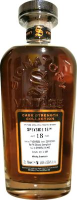 Speyside M 2005 SV Cask Strength Collection 1st Fill Oloroso Sherry Butt Whisky.de 58.4% 700ml