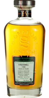 Strathmill 1990 SV Cask Strength Collection Hogshead 100180 54.4% 700ml