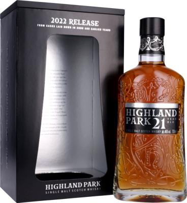 Highland Park 21yo 2022 Release 1st Fill Sherry European Oak Hogsheads 46% 700ml