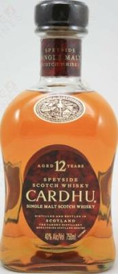 Cardhu 12yo Speyside Scotch Whisky 40% 750ml