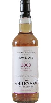 Bowmore 2000 TWhm Bourbon cask The Whiskyman & Whiskysite.nl 57.1% 700ml