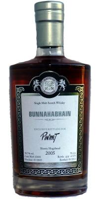 Bunnahabhain 2005 MoS Sherry Hogshead Exclusive Bottling for Pin'Art 58.7% 700ml