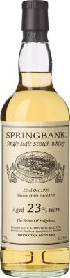 Springbank 1999 The Scent of Helgeland Private Cask 45.5% 700ml