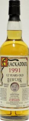 Springbank 1991 BA Raw Cask Oak hogshead #328 61.2% 700ml
