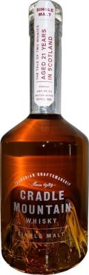 Cradle Mountain 21yo The Tale of Two Whiskies aged in Scotland 45.3% 600ml