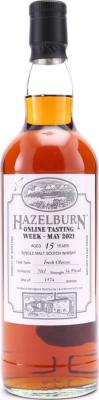 Hazelburn 15yo Online Tasting Week 2021 Fresh Oloroso Casks 54.9% 700ml