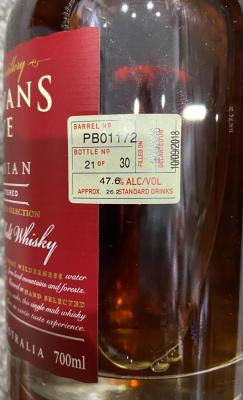 Sullivans Cove 2016 Distillers Small Batch Selection French Oak PB01172 47.6% 700ml