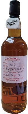 Springbank 2004 Refill Sherry Butt 55.9% 700ml