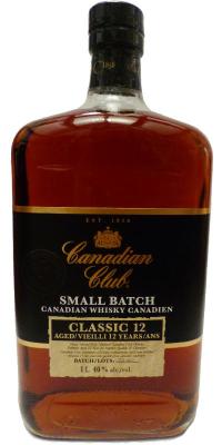 Canadian Club 12yo Classic 12 Small Batch 40% 1000ml