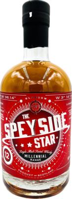 The Speyside Star 12yo NSS Millennial Range Series: BR 001 Refill Sherry Butt 50% 700ml