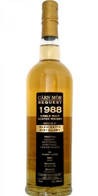 Glen Keith 1988 MMcK Carn Mor Bequest Bourbon Barrel #26685 42.1% 700ml