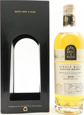 Glen Elgin 2010 BR Single Cask Oloroso Sherry Butt Finish Aberdeen Whisky Shop 53.9% 700ml