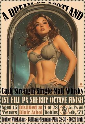 Blair Athol 15yo BW A Dream of Scotland Space Girls 54.3% 700ml