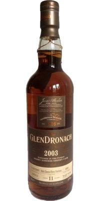 Glendronach 2003 Single Cask Pedro Ximenez Sherry Puncheon #4005 Taiwan Exclusive 54.9% 700ml